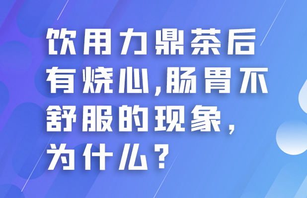 饮用力鼎茶后有烧心不舒服的现象，为什么？